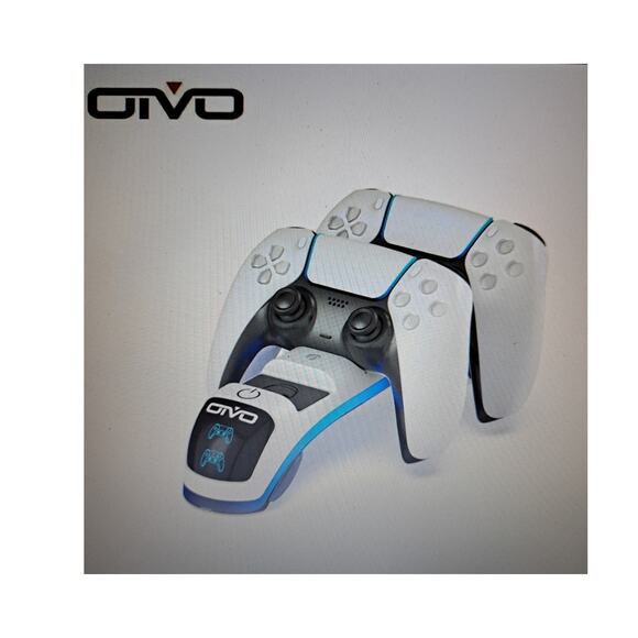 NIB - Get TWO Oivo Controller Charging Station with Headset Holder for PS5 - Picture 1 of 4